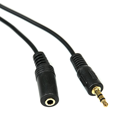 Audio cable extender minijack 3.5mm M-F CA-0230 Black main photo