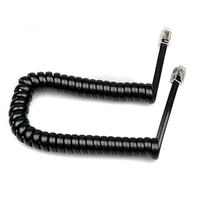 Скрученный телефонный кабель RJ-14 M - RJ-14 M чёрный 1,5м CT-0215S Black main photo