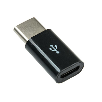 Переходник Micro USB Type-B F - USB Type-C M v2.0 чёрный CU-0001 Black main photo