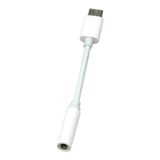 Переходник USB Type-C M - minijack F 3.5 мм белый 9 см Dialog CU-1301 White