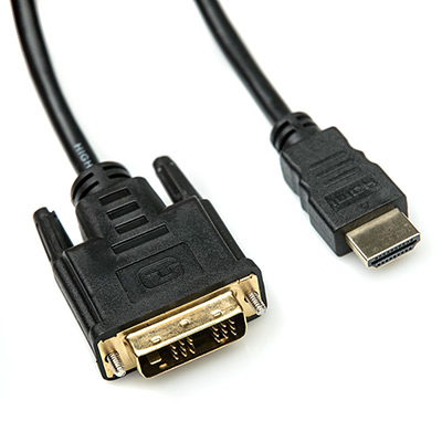 Кабель HDMI Type-A M -  DVI-D M (Single link) v1.4 чёрный 1.8м CV-0518 Black main photo