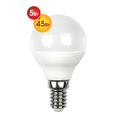 LED lamp Dialog G45-E14-5W-3000K