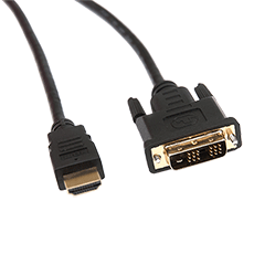 Кабель HDMI Type-A M -  DVI-D M (Single link) v1.4b чёрный 5м Dialog HC-A1750