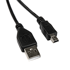 Кабель USB Type-A M - Mini USB Type-B M v2.0 чёрный, 1,8м Dialog HC-A2418