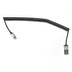 Spiral cable USB - Apple lightning 1.8m Dialog HC-A6618