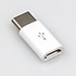 MicroUSB v2.0 (F) - USB Type C (M) converter CU-0001 White