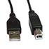 Кабель USB Type-A M - USB Type-B M v2.0 чёрный, 3м CU-0230 Black