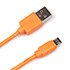 Кабель USB Type-A M - Micro USB Type-B M v2.0 оранжевый, 1м CU-0310 Orange