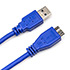 Кабель USB Type-A M - Micro USB Type-B v3.0 синий, 1м. CU-0610 Blue