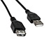 Удлинитель USB Type-A F - USB Type-A M v2.0 чёрный, 1.8м HC-A2018