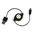 USB-MicroUSB retractable cable 0.8m HC-A5608