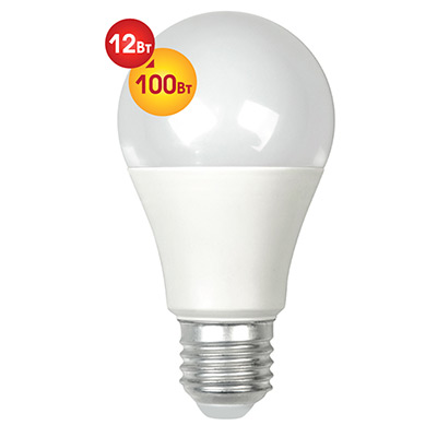 Энергосберегающая лампа A60-E27-12W-3000K main photo
