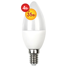 LED lamp Dialog C37-E14-4W-3000K