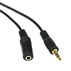 Audio cable extender minijack 3.5mm M-F Dialog CA-0230 Black