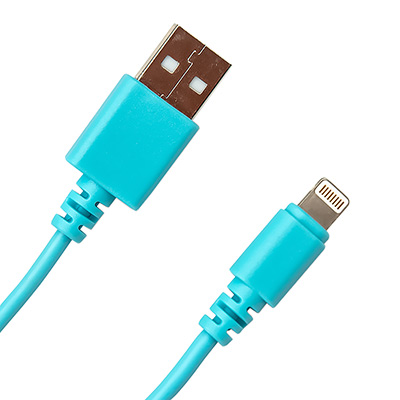Кабель USB Type-A M - Apple Lightning M голубой 1м CI-0310 Blue main photo