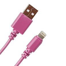 Кабель USB Type-A M - Apple Lightning M розовый 1м Dialog CI-0310 Pink