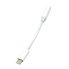 Переходник Apple Lightning M - minijack F 3.5 мм белый 9см Dialog CI-1301 White