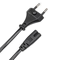 Электрический кабель Евровилка M - IEC C7 (Евроразъем) чёрный 1,5м Dialog CP-0115 Black