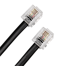 Telephone cable Dialog CT-0115 Black
