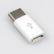 MicroUSB v2.0 (F) - USB Type C (M) converter Dialog CU-0001 White