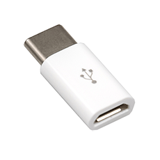 MicroUSB v2.0 (F) - USB Type C (M) converter Dialog CU-0001 White