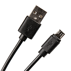 Кабель USB Type-A M - Micro USB Type-B M v2.0 чёрный, 1м Dialog CU-0310 Black