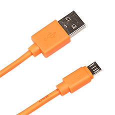 Кабель USB Type-A M - Micro USB Type-B M v2.0 оранжевый, 1м Dialog CU-0310 Orange