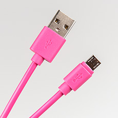Кабель USB Type-A M - Micro USB Type-B M v2.0 розовый, 1м Dialog CU-0310 Pink