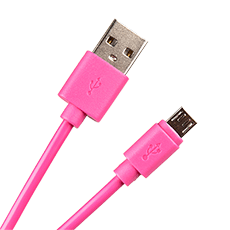Кабель USB Type-A M - Micro USB Type-B M v2.0 розовый, 1м Dialog CU-0310 Pink