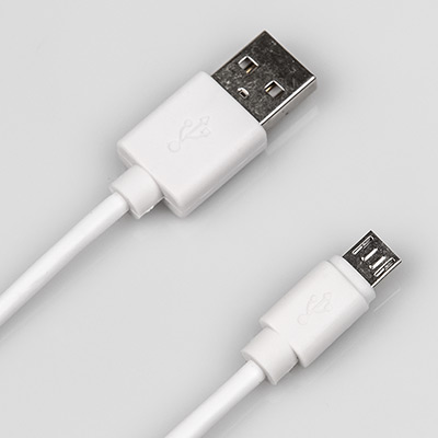 Кабель USB Type-A M - Micro USB Type-B M v2.0 белый, 1м CU-0310 White main photo