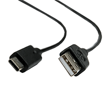 USB Type-C (M) - USB A (M) cable v2.0, 1m Dialog CU-1110 Black