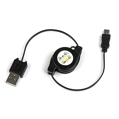 Кабель USB Type-A M - Micro USB Type-B M v2.0 чёрный, рулетка, 80см HC-A5608 main photo