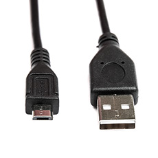 Кабель USB Type-A M - Micro USB Type-B M v2.0 чёрный, 22см Dialog HC-A5801
