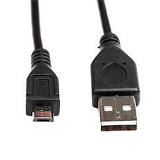 Кабель USB Type-A M - Micro USB Type-B M v2.0 чёрный, 22см Dialog HC-A5801