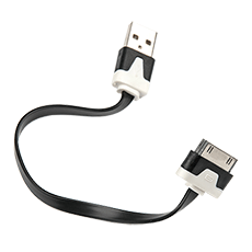 Кабель USB Type-A M - Apple 30pin M чёрный 21 cм Dialog HC-A6201