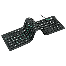 Flexible silicone keyboard Dialog KFX-05U