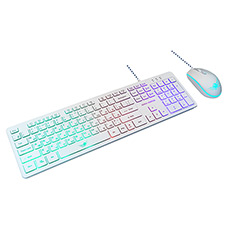 Wired set keyboard + mouse Dialog KMGK-1707U White