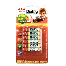 AAA alcaline batteries Dialog LR03-12B