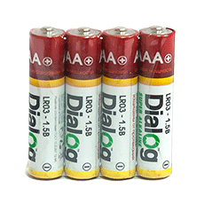 AAA alcaline batteries Dialog LR03-4S