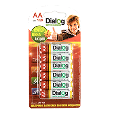 AA alcaline batteries Dialog LR6-12B