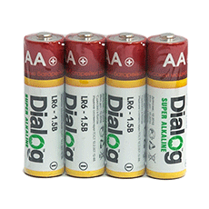 AA alcaline batteries Dialog LR6-4S