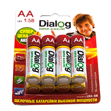 AA alcaline batteries Dialog LR6-8B