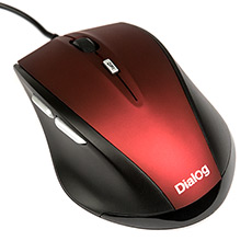 Mouse Dialog MOK-17U Red