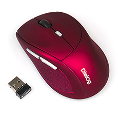 Wireless mouse Dialog MROK-18U Red