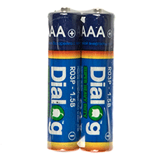 AAA saline batteries Dialog R03P-2S