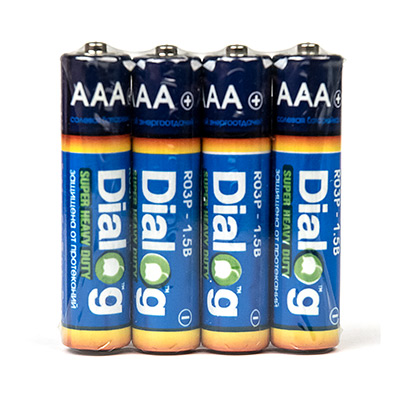 AAA saline batteries R03P-4S main photo